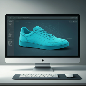 Schaftkonstruktion unter Verwendung von der Software CorelDRAW