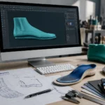 Schaftkonstruktion unter Verwendung von der Software CorelDRAW
