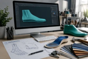 Schaftkonstruktion unter Verwendung von der Software CorelDRAW